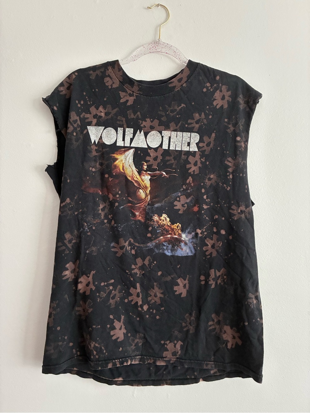 Wolfmother-Inspired Black Graphic Kids Muscle Tee